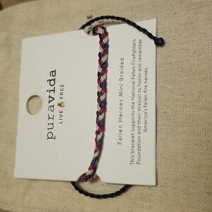 Pura vida fallen heroes mini braided bracelet